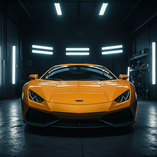 Supercar after full PPF application