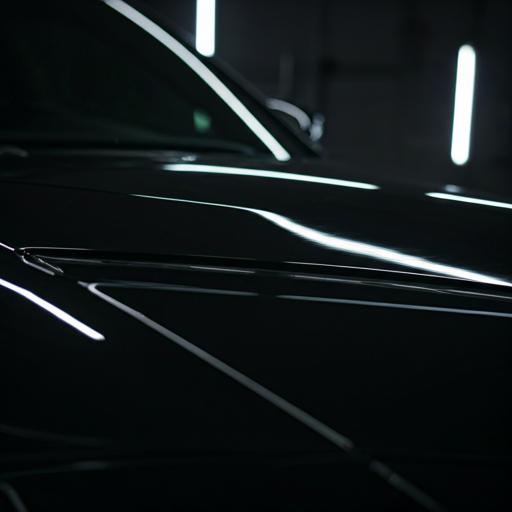 Restored glossy car paint surface